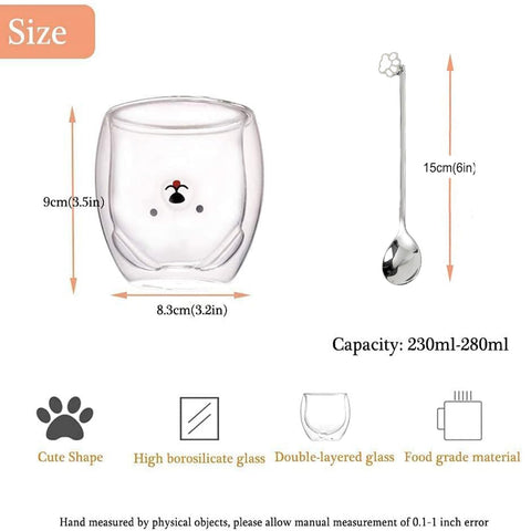 Binoster taza oso, apta para cappuccino, café y té.