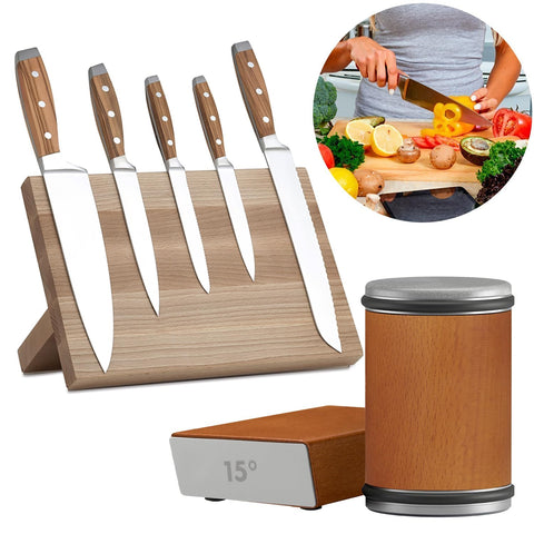 BIOBO mango de madera premium para agarre seguro.