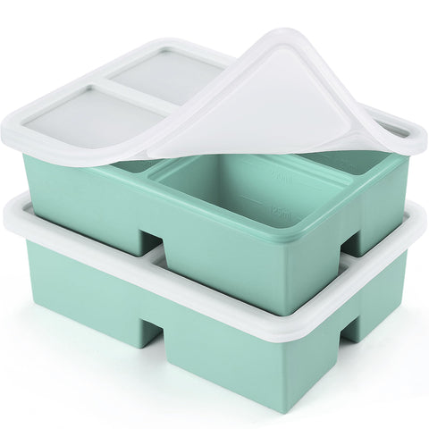BIONMAPLE bandejas de silicona con 1 taza para porciones rápidas en la cocina.
