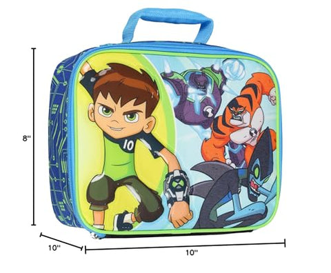 Bioworld Ben 10 portable con asa acolchada para meriendas faciles