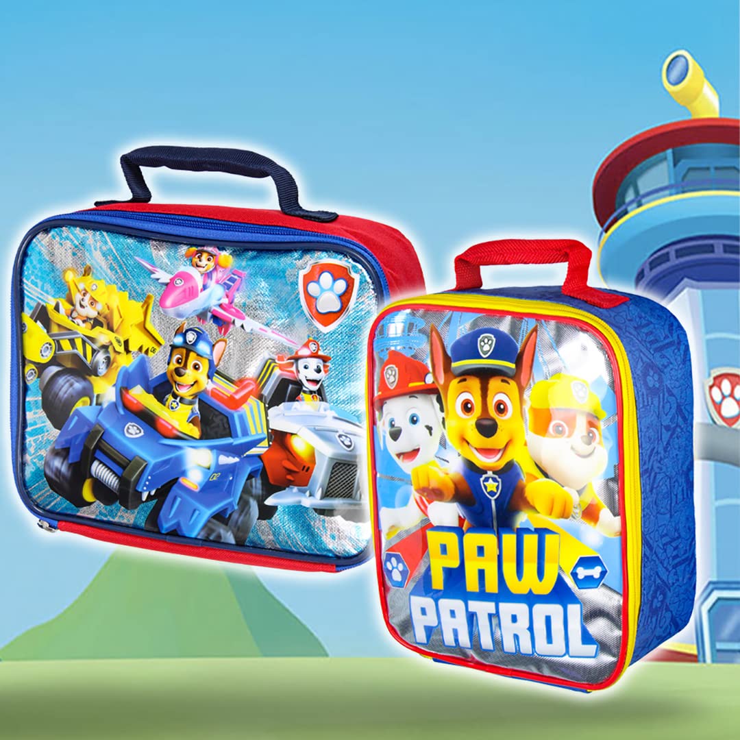 Bioworld bolsa almuerzo Paw Patrol manija superior facilita transporte diario