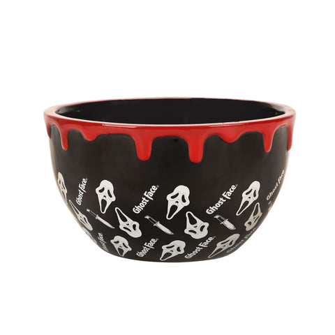 Bioworld Ghostface, máscara impresa en cuenco cerámico, ideal para ramen temático en casa.