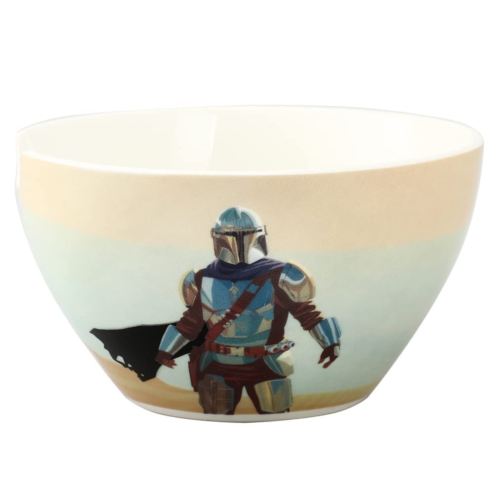 Bioworld Guerra de las Galaxias Mandalorian tazón ramen 20 oz, porciones generosas en casa