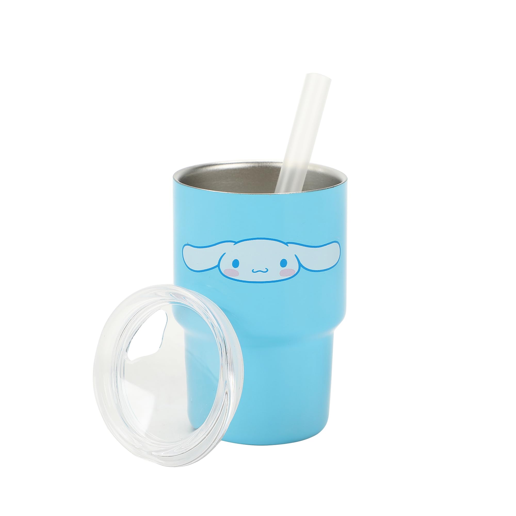 Bioworld Cinnamoroll caras, vaso mini con doble pared.
