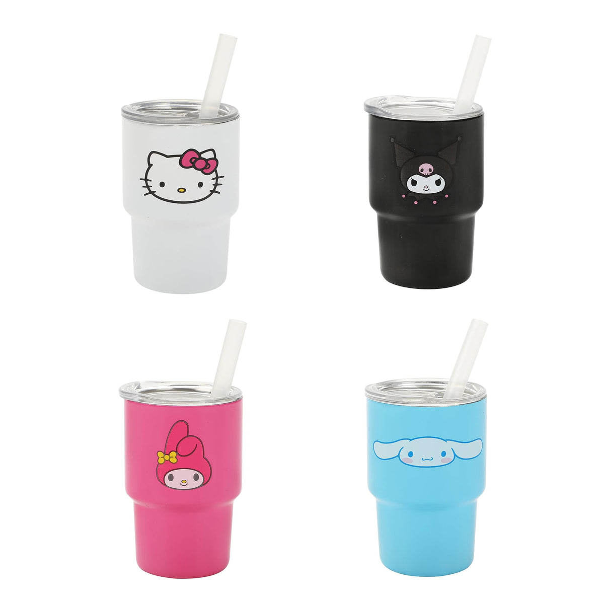 Bioworld Hello Kitty caras, vaso mini para bebidas diarias y colección.