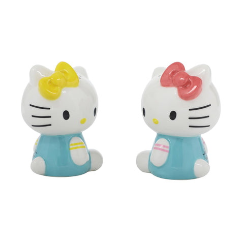 Bioworld Hello Kitty salero y pimentero cerámicos, práctico para uso diario.