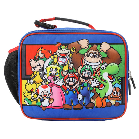 Bioworld lonchera Mario con personajes coloridos para almuerzos alegres