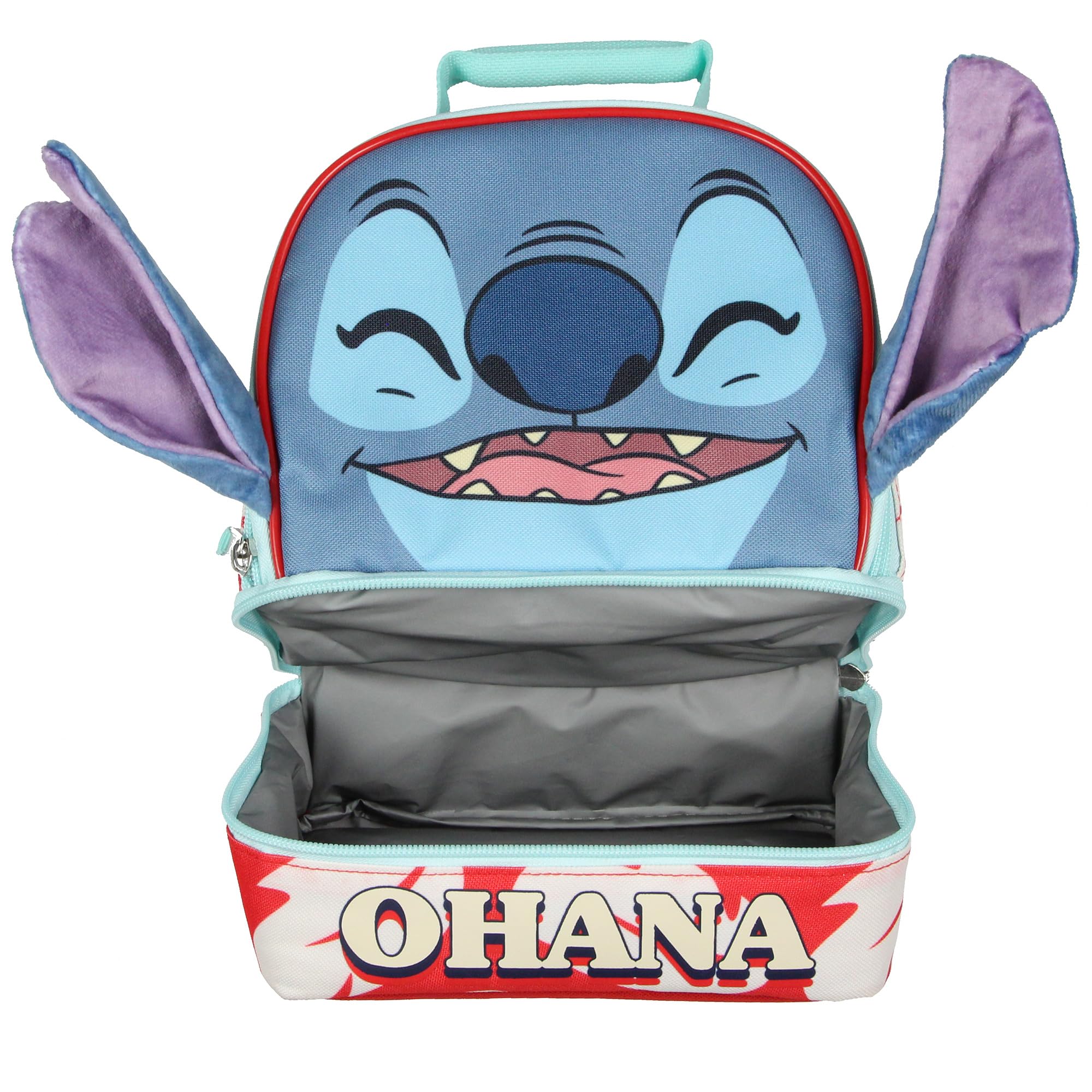 Bioworld Lilo y Stitch con Ohana script, detalle para fans