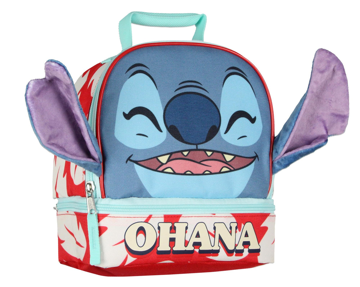 Bioworld Lilo y Stitch con orejas 3D de terciopelo, ideal para meriendas divertidas
