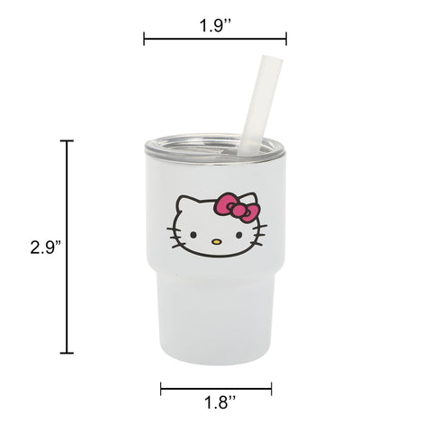 Bioworld Hello Kitty en blanco, diseño limpio para oficina.
