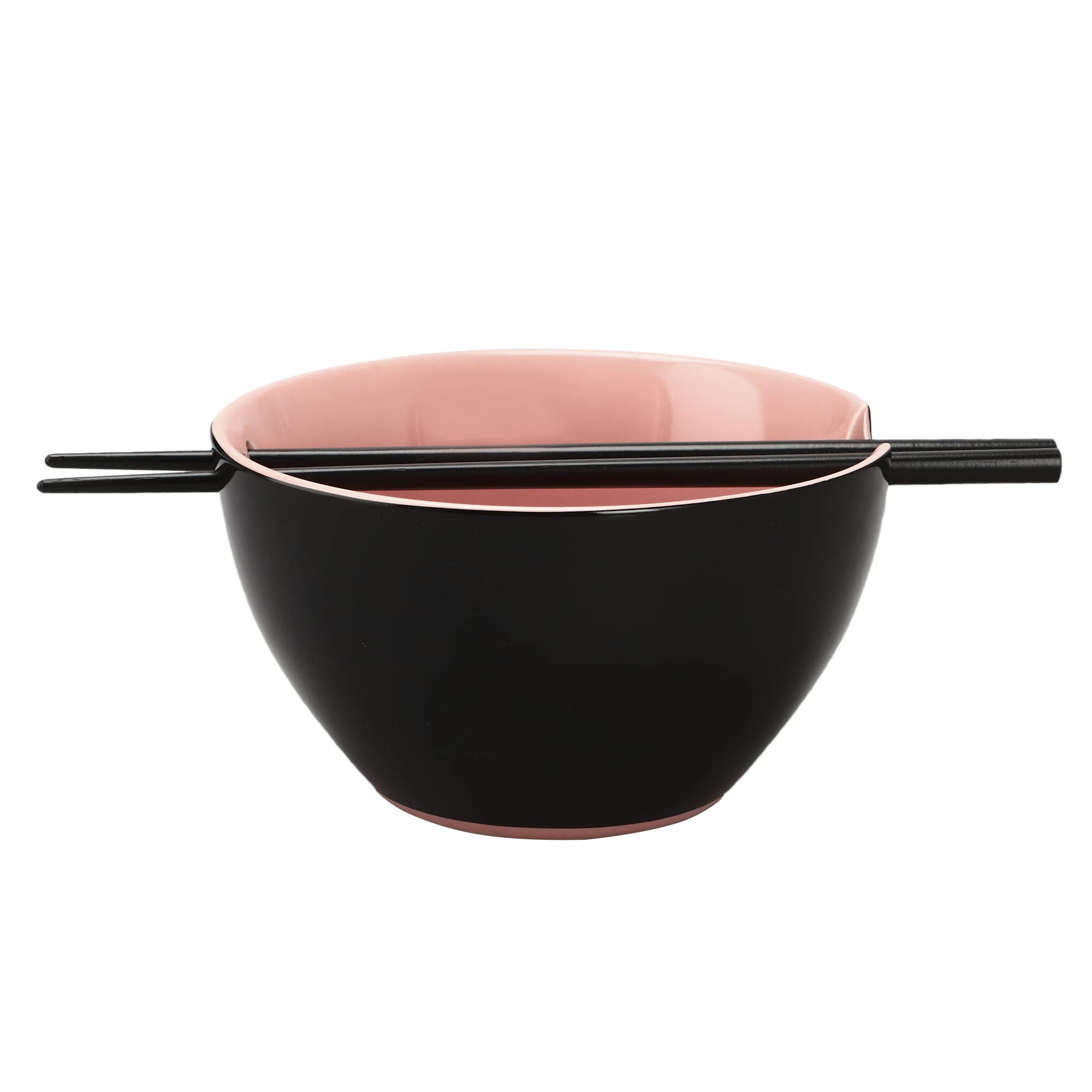 Palillos negros incluidos para comer ramen con estilo Bioworld Kuromi.