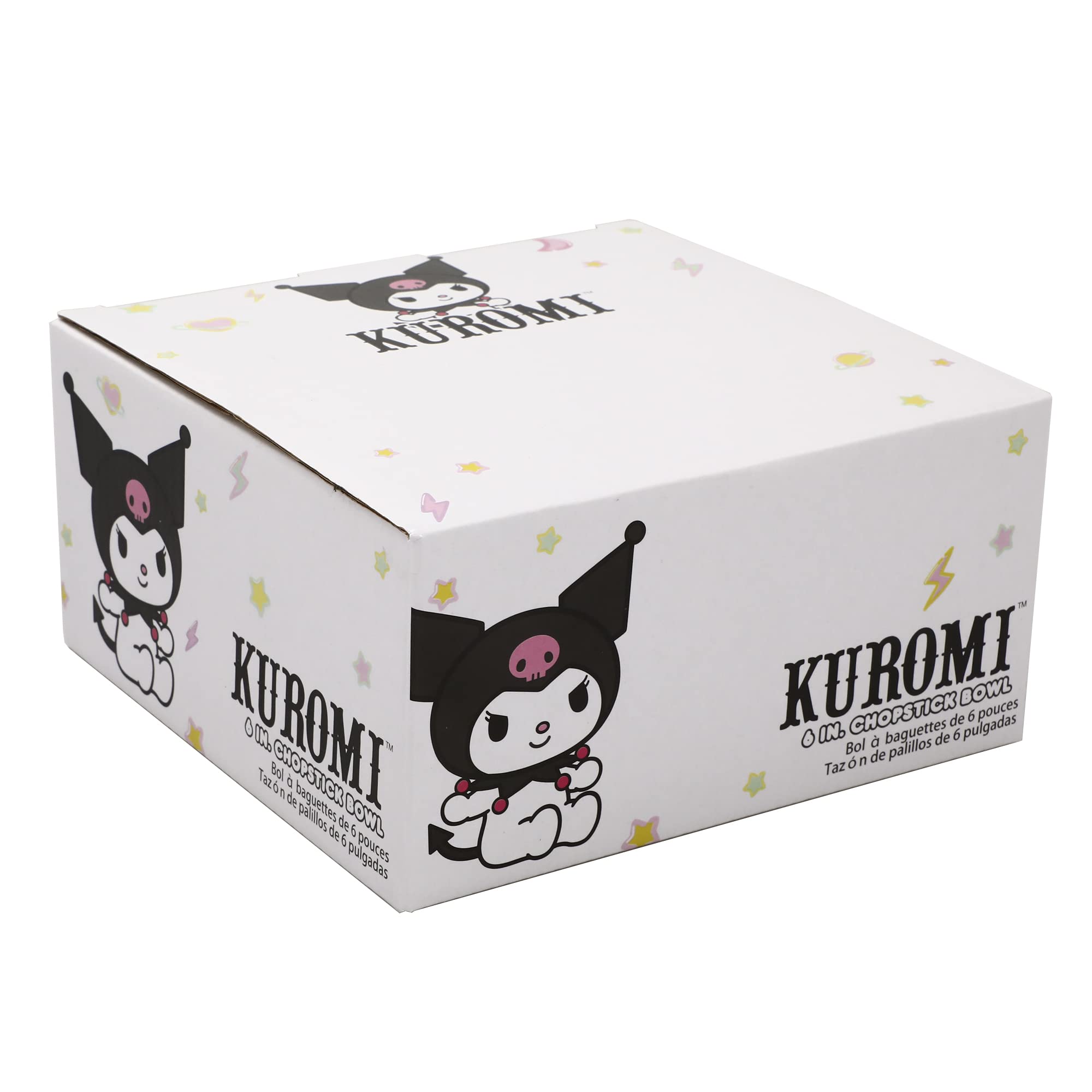 Tazón Bioworld Kuromi de seis pulgadas para porciones adecuadas.