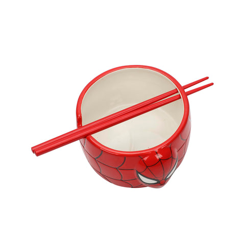 Bioworld Spider-Man cuenco de 33 onzas, tamaño ideal para porciones generosas de ramen.
