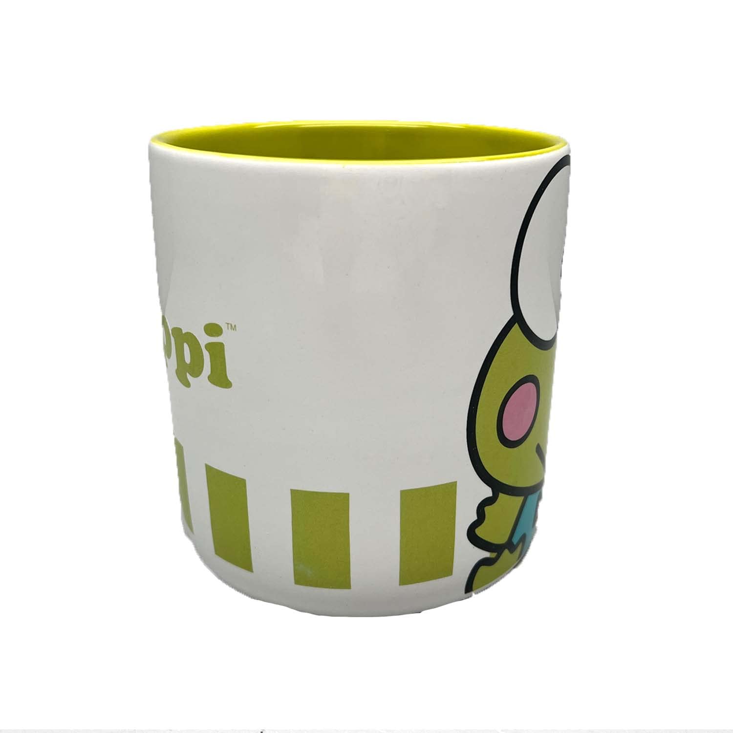Bioworld Keroppi taza cerámica blanca con diseño licenciado para coleccionistas