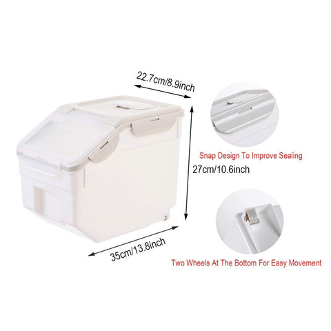 BIPEGE WINIAER tamaño 35 x 27 x 22.7 cm para arroz y granos