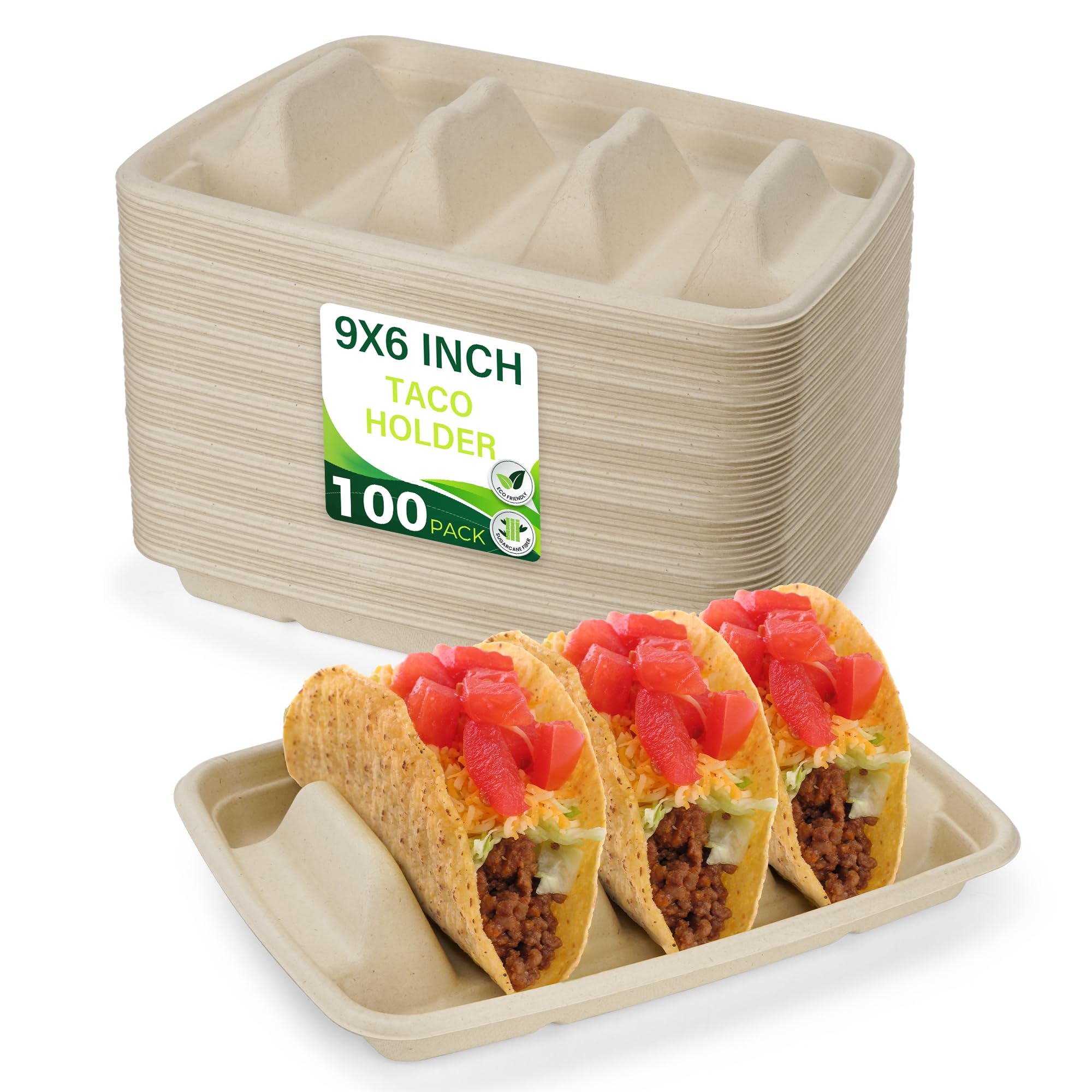 BIRCHIO soportes para tacos desechables con divisores, presentación ordenada en barra de tacos.
