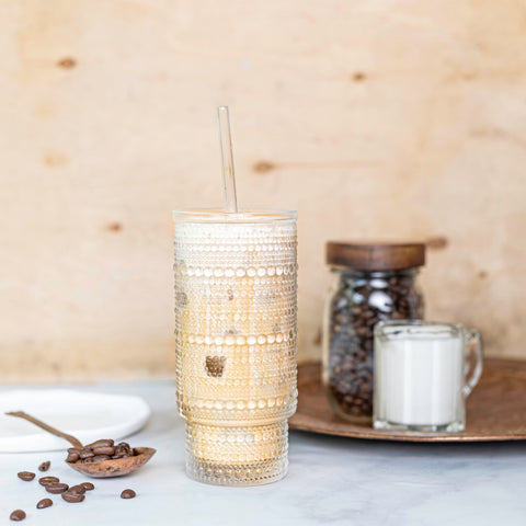 Birchland Vaso cristal set de 2, perfecto para casa o para llevar.