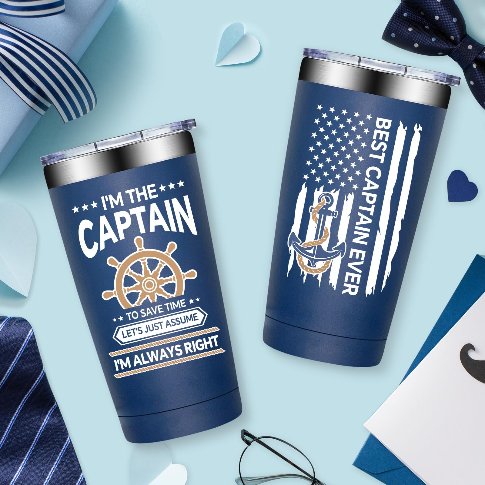 Birgilt tumbler capitan 20oz, tapa incluida, evita derrames.