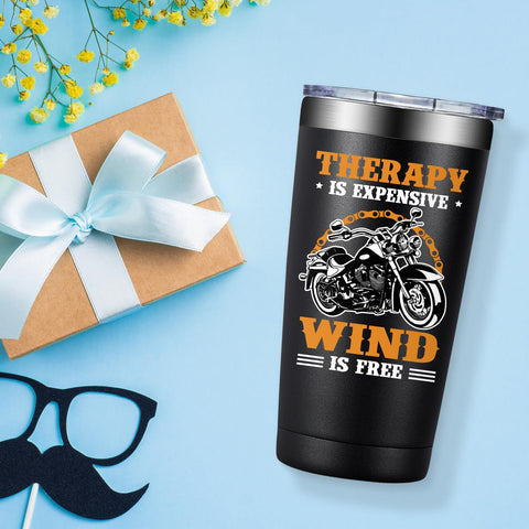 BirGILT Tumbler diseño inspirado en motociclismo para amantes de la ruta.