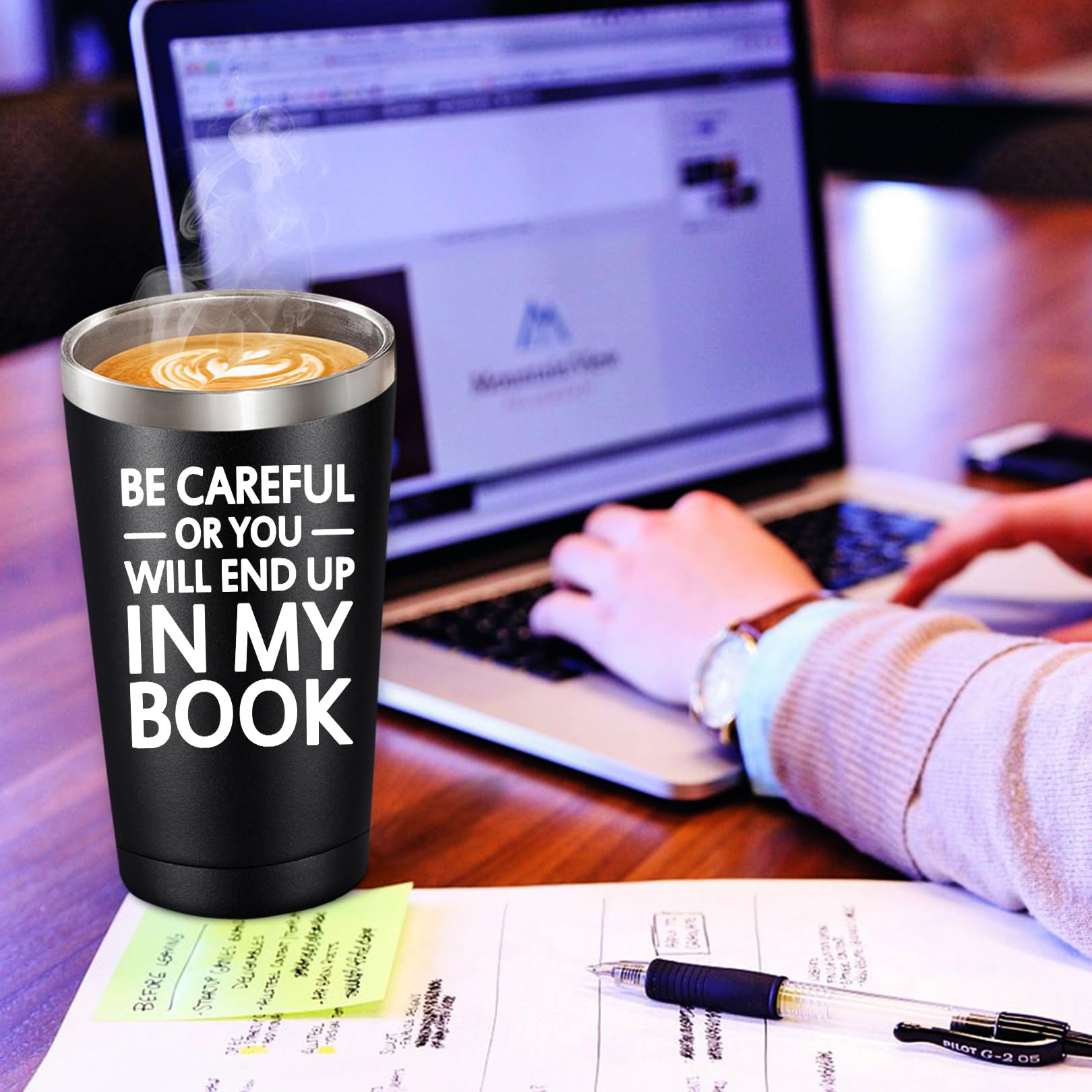 BIRGILT Vaso compatible con la mayoría de portavasos.