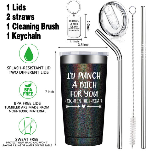 BIRGILT vaso termico 20oz costado con diseño, ideal para viaje