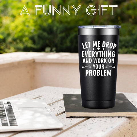 Vaso térmico con doble pared para bebidas frías o calientes durante el día.