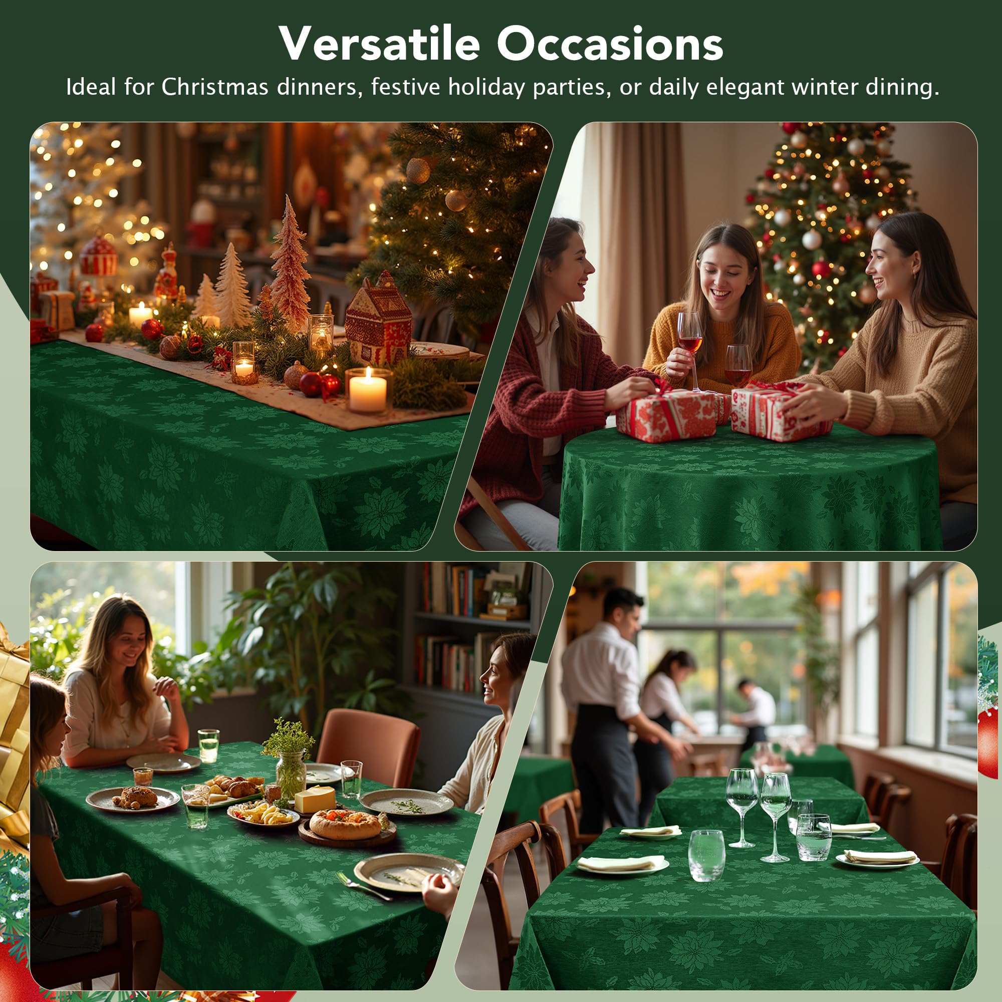 Mantel Biscaynebay ambiente interior invernal para comidas familiares.