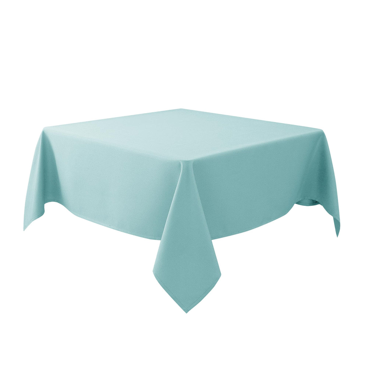 Mantel Biscaynebay cuadrado 54x54 en azul Auqa Card para mesa elegante.