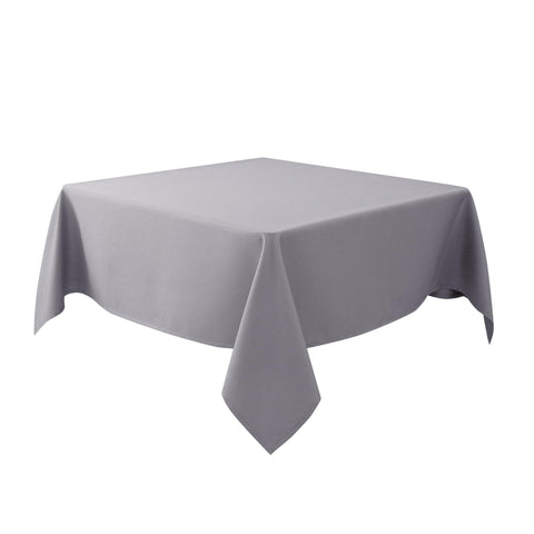 Mantel Biscaynebay 54x54 en textura cuadrada, plata gris, elegante para mesa.