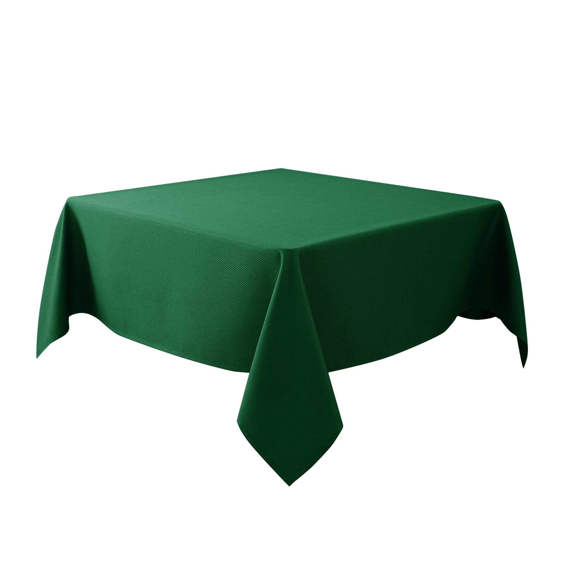 Mantel Biscaynebay cuadrado texturizado 70x70 en verde bosque, añade elegancia a la mesa.