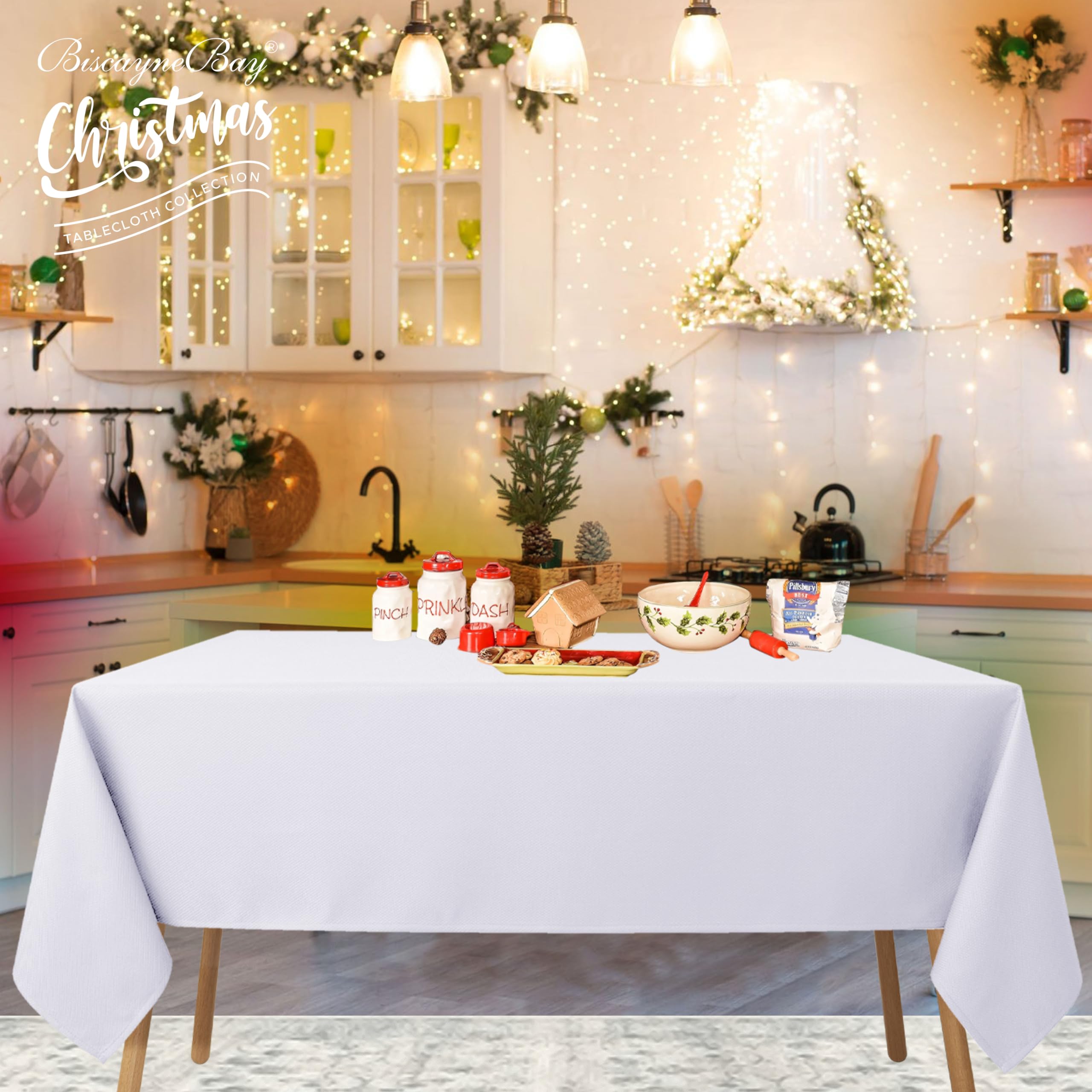 Mantel texturizado Biscaynebay para eventos y reuniones.
