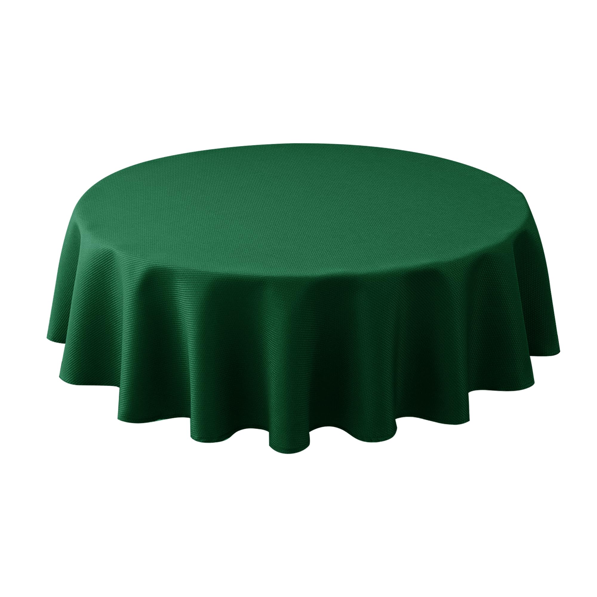 Biscaynebay mantel redondo de 60 pulgadas, verde oscuro, ideal para mesa elegante