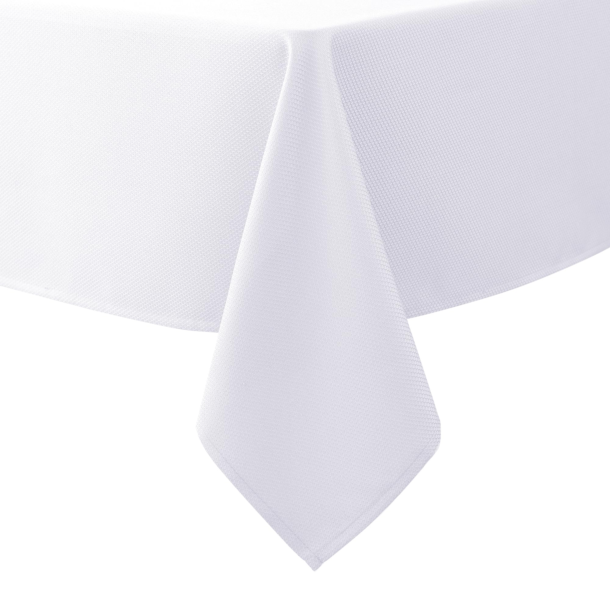Mantel Biscaynebay rectangular 70x120 en blanco, resistente al agua para comidas al aire libre