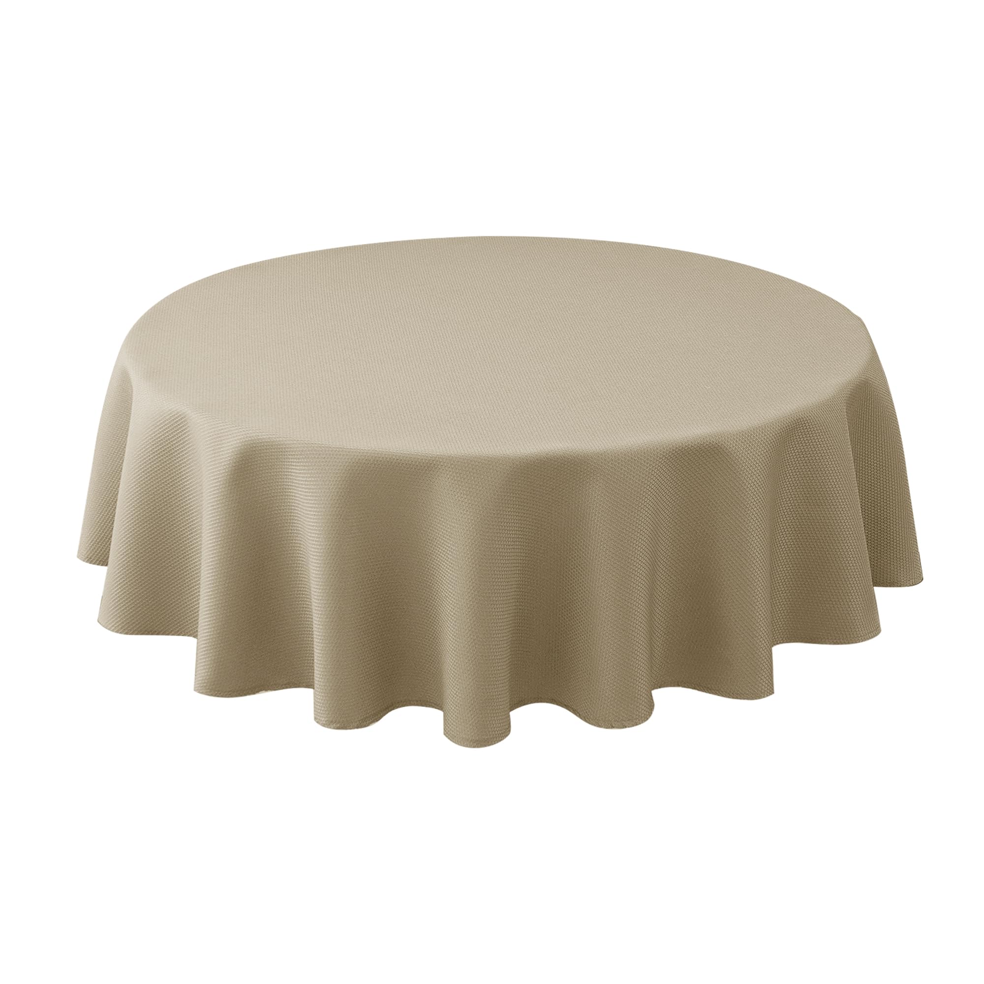 Mantel Biscaynebay redondo de 70 pulgadas, ideal para cenas elegantes.
