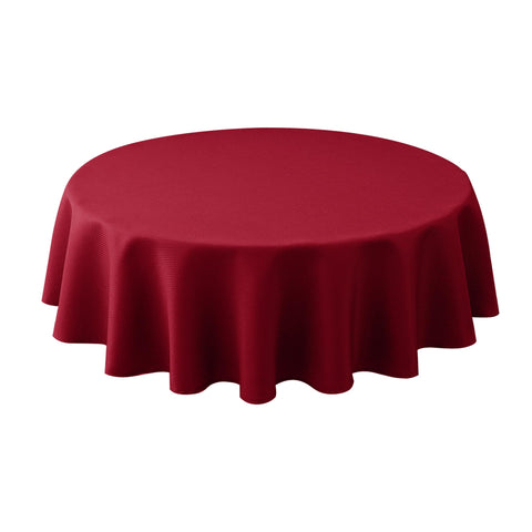 Mantel Biscaynebay redondo de 70 pulgadas texturizado, para cenas elegantes.