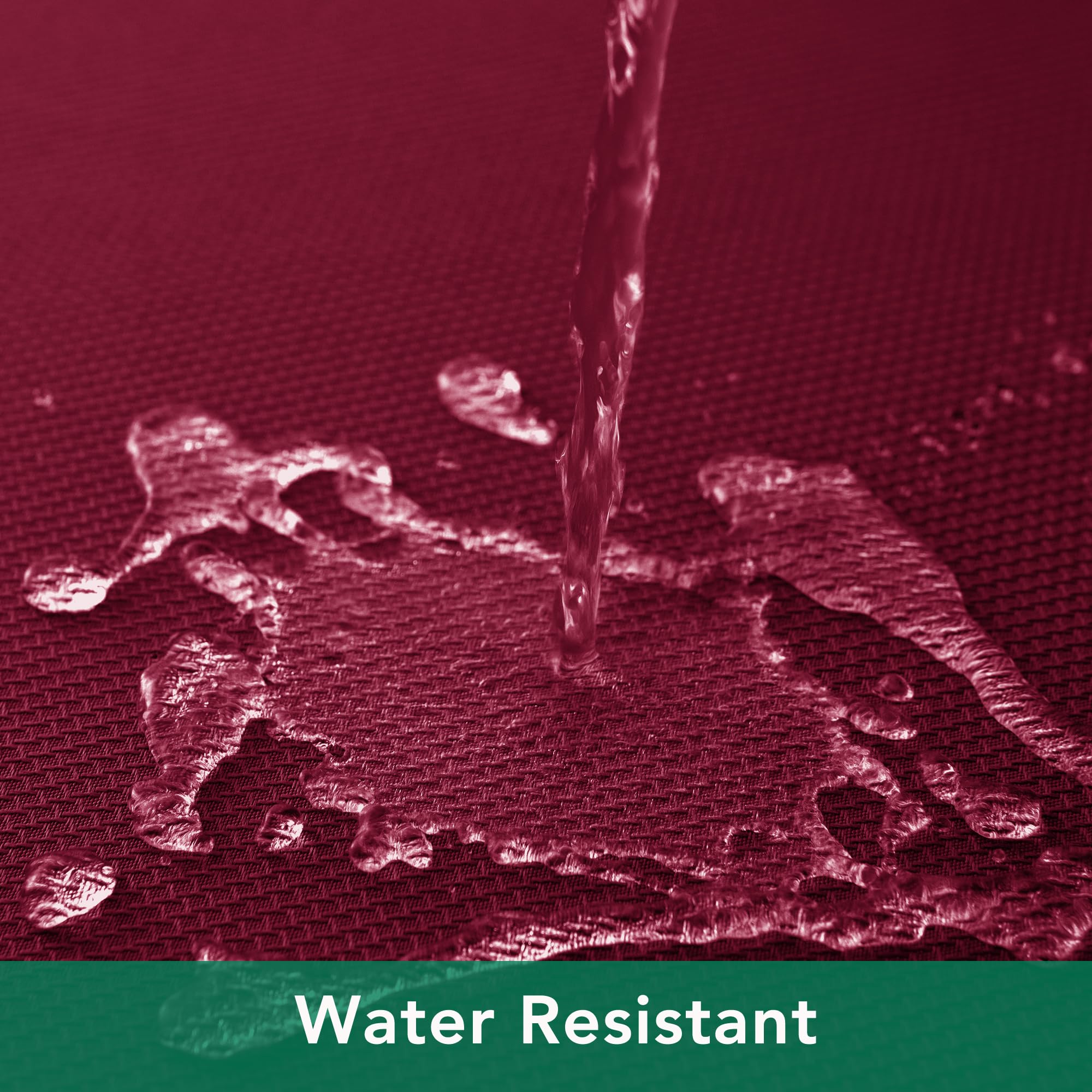 Mantel Biscaynebay resistente al agua en color burdeos para casa.