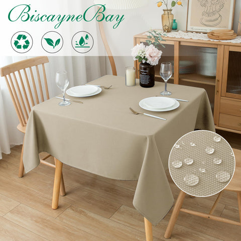 Mantel Biscaynebay resistente al agua ideal para derrames durante la comida.