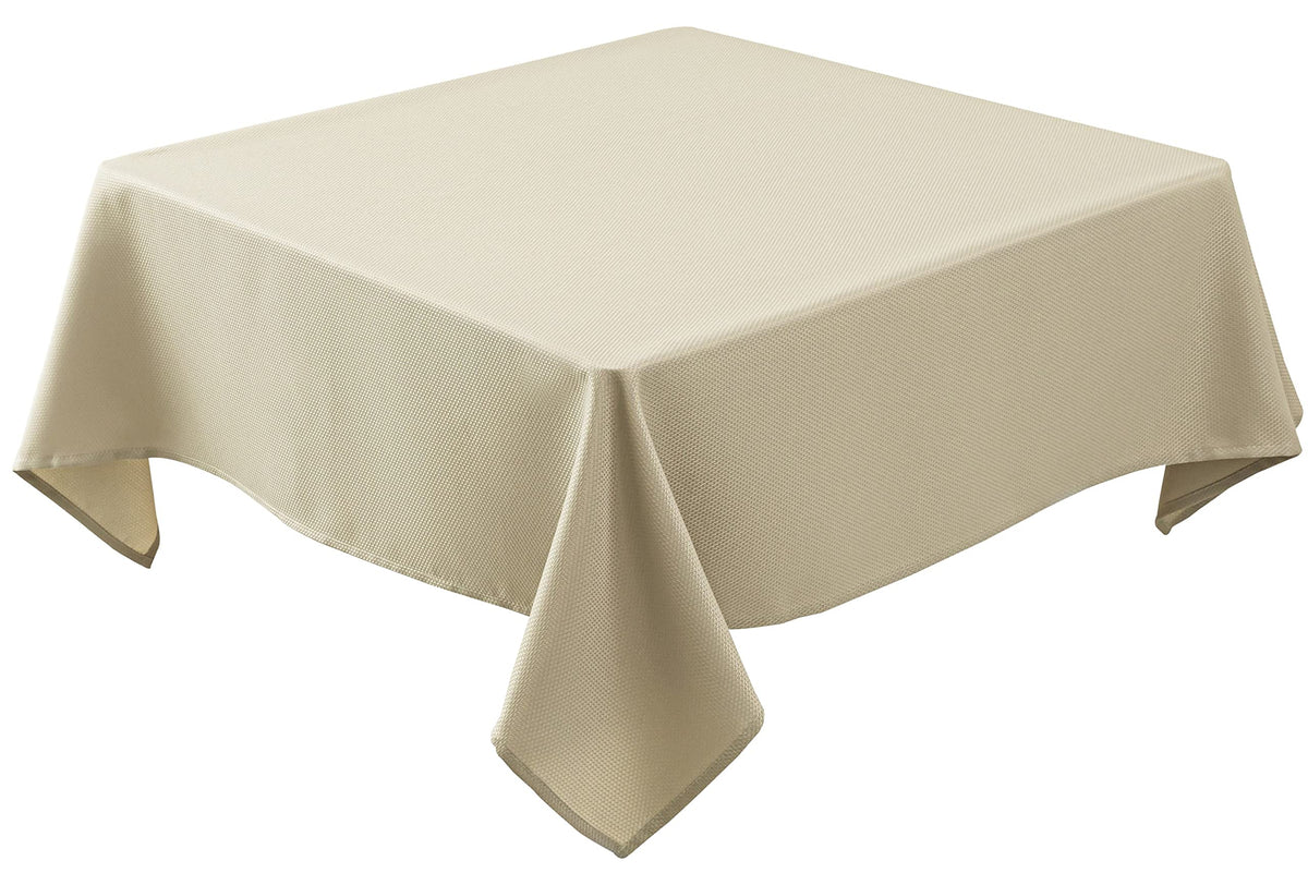Mantel Biscaynebay texturizado 54x54 natural para mesa elegante y protegida.