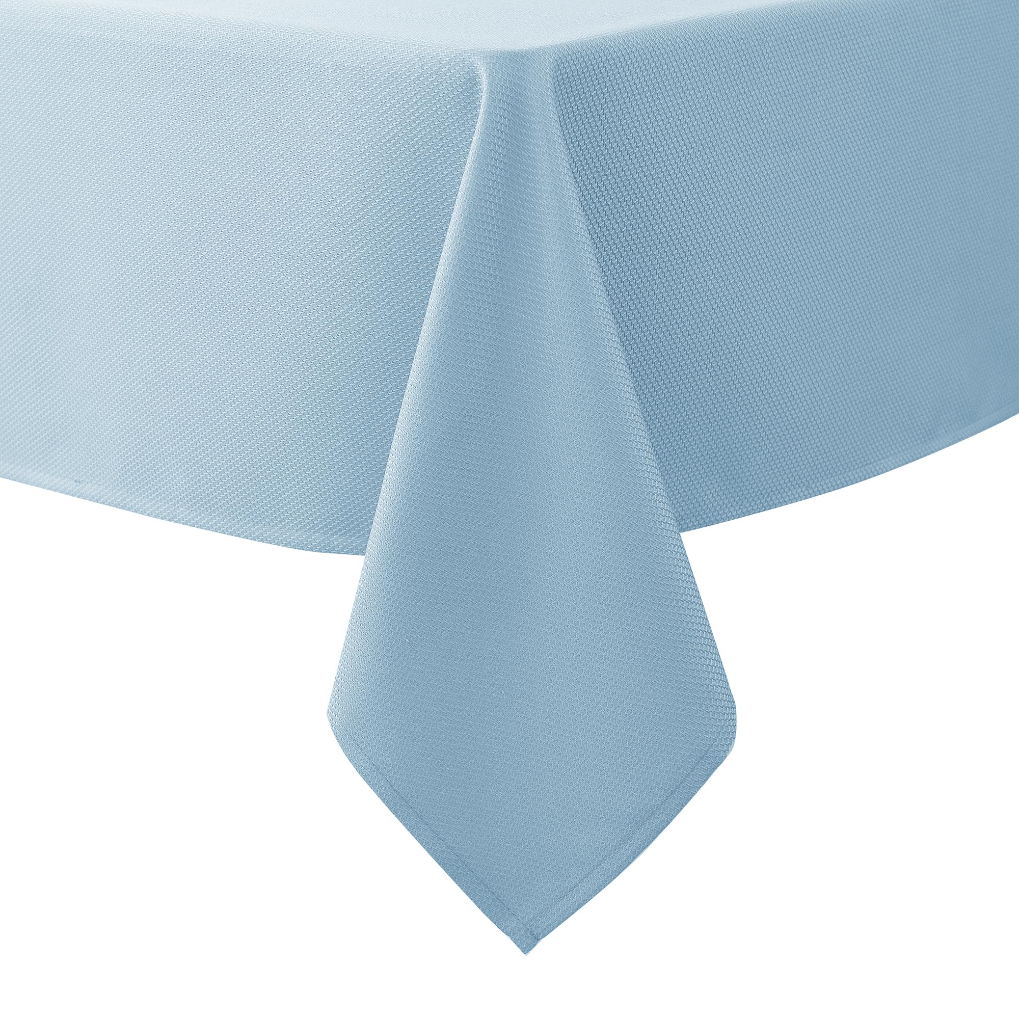 Mantel Biscaynebay texturizado azul claro 60x84, ideal para cenas elegantes.