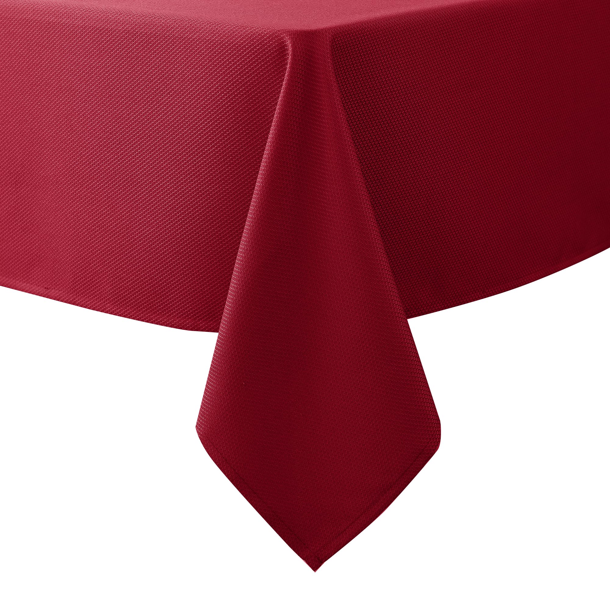 Mantel Biscaynebay texturizado rojo 70x108 para una mesa elegante.