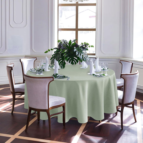 Mantel Biscaynebay para uso exterior, verde salvia, resistente al agua.