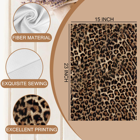 BitKAM decoración casa leopardo, toque retro, útil en cocina o baño según necesidad.