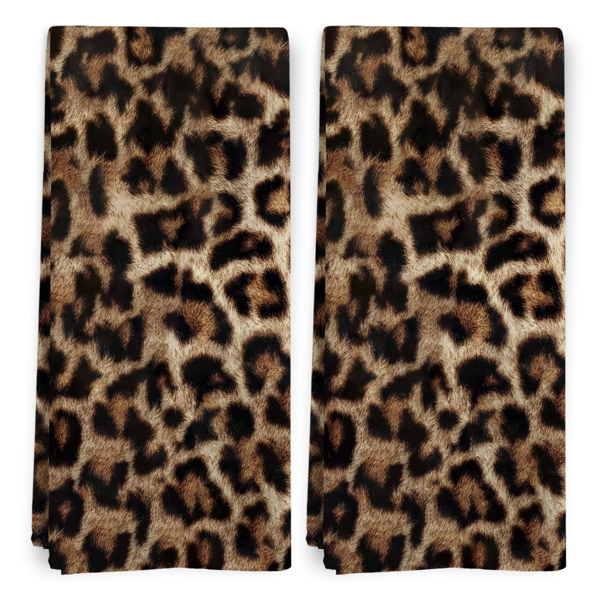 BitKAM toalla leopardo cocina, diseño llamativo, ideal para secar manos y decorar la encimera.