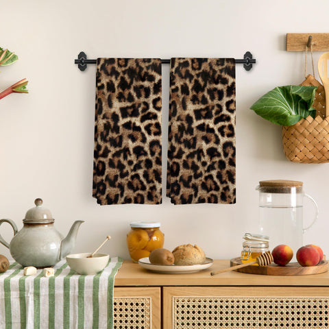 BitKAM toalla leopardo cocina, estampado único, absorbente y fácil de lavar para uso diario.