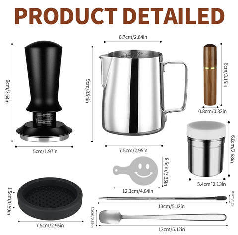 Bitllitloy agitador espresso, mezcla y crema uniforme.