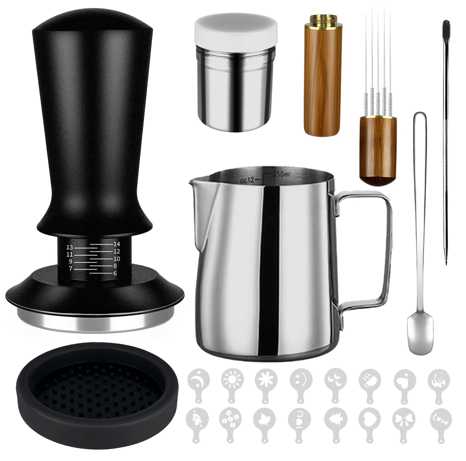Bitllitloy prensador espresso 51mm, compacto y estable para extracción uniforme.