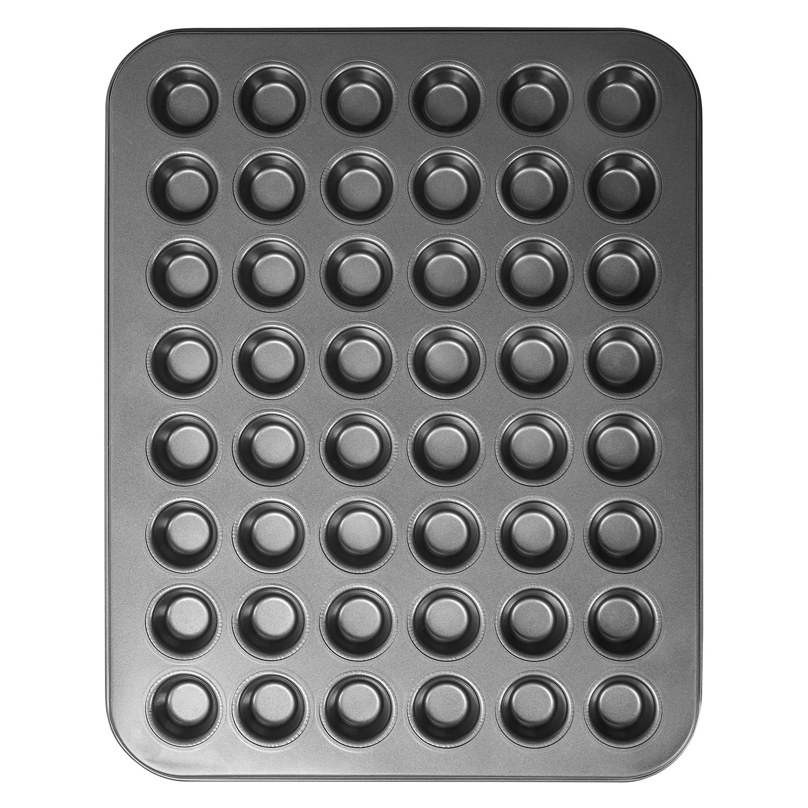 biubumtu molde 48 cavidades magdalenas mini para hornear varias porciones