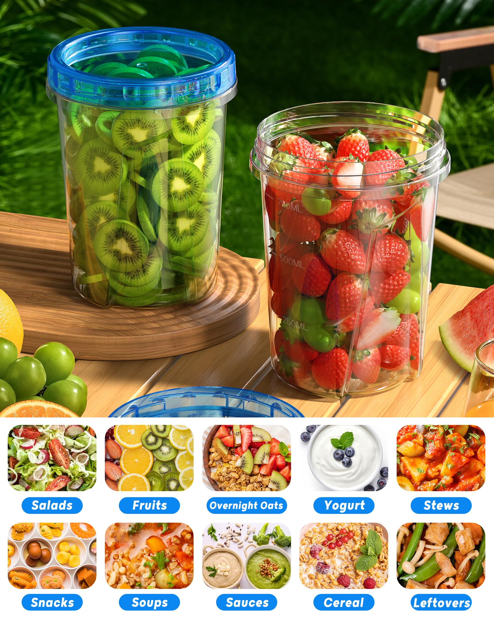 BiuLeon microondas y lavavajillas compatibles 34oz limpieza rápida.