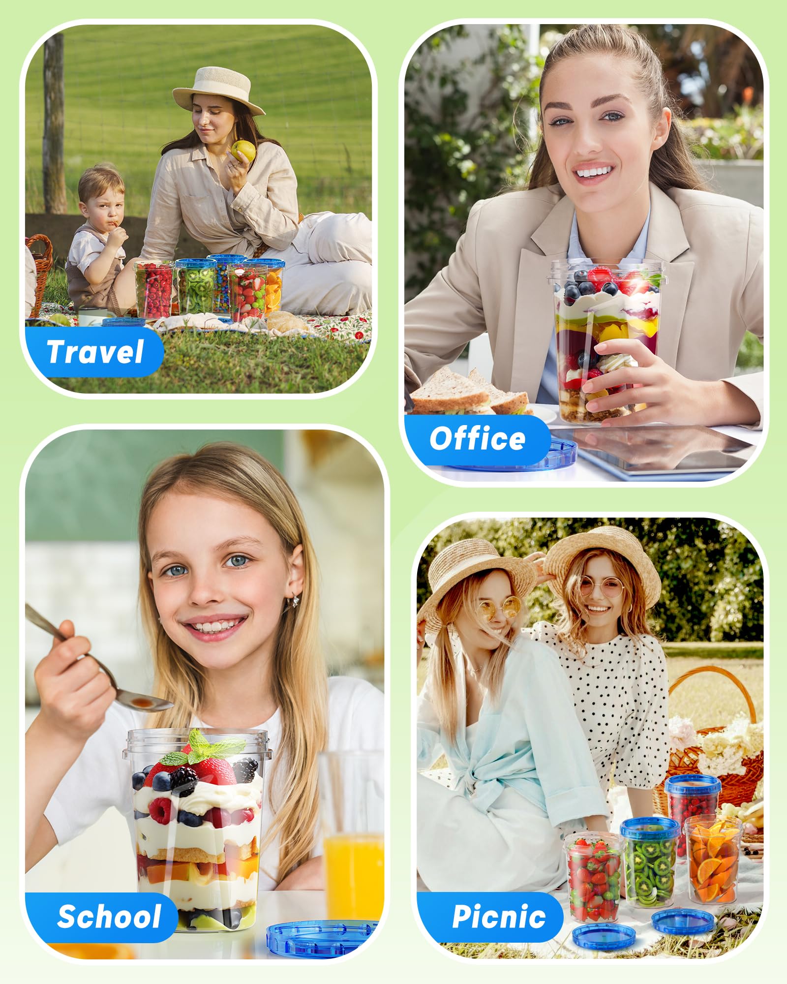BiuLeon ideas para planificación de comidas 34oz porciones controladas.