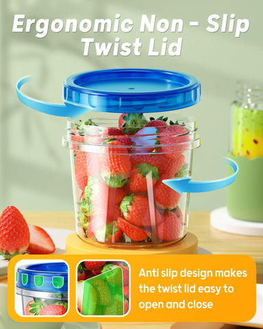 Biuleon: material sin BPA para almacenamiento seguro en refrigerador.